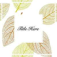 Macro colorful leaves vein background. Seasonal leaf decoration vector