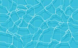 ondas en nadando piscina, agua textura superficie vector