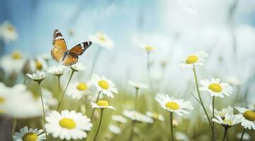 resumen naturaleza primavera antecedentes. primavera flor y mariposa, generar ai foto