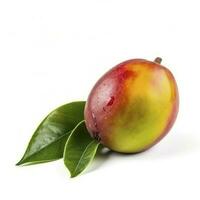 mango isolated on white background, clipping path, full depth of field, generate ai photo