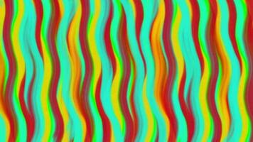 abstract kader met lijn kleurrijk golvend Aan groen scherm achtergrond video