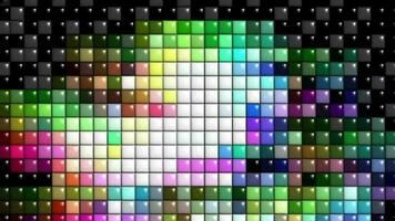 abstrait Contexte avec carrés. coloré concept Contexte abstrait transparent. néon disco Contexte avec lumières video