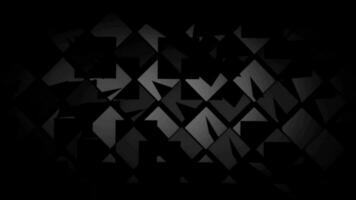 abstract background with lighting squares. Black and white Geometric Cubical Abstract Background. video