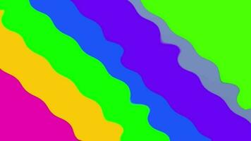 Green screen screen with colorful moving and wavy. abstract colorful background. video