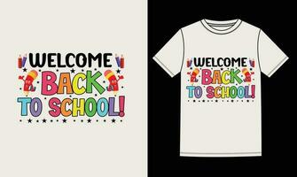 Back to school typography Quotes Vintage t shirt design vector 1