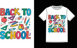 Back to school typography Quotes Vintage t shirt design vector