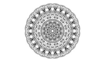Circle Mandala Background Design Template vector