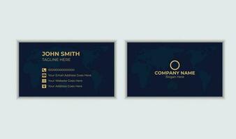 Corporate Business Card Design Layout vector