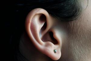 Difficulty hearing aesthetic photo