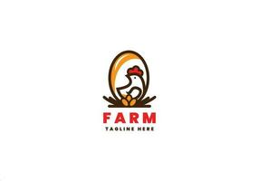 LAYING CHICKEN FARM vector