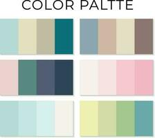 Free vector Pastel colors palette