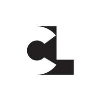 Initial based creative and minimal CL Logo. LC letter monogram icon symbol. vector