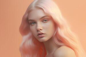 Soft peachy hue photo