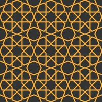 Mashrabiya pattern background, Arabesque ornament vector
