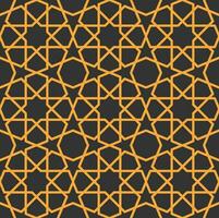 Mashrabiya pattern background, Arabesque ornament vector