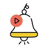 Trendy Media Notification vector
