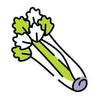 Trendy Celery Concepts vector