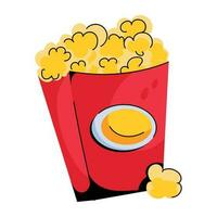 Trendy Popcorn Concepts vector