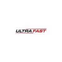 Ultra Fast logo or wordmark design vector