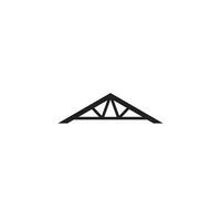Roof or Post Frame logo or icon design vector