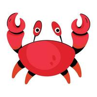 Trendy Crab Concepts vector