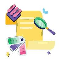 Trendy Colour Search vector