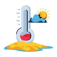 Trendy Desert Temperature vector