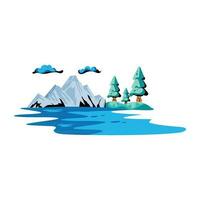 Trendy Nature View vector