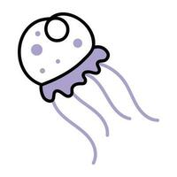 Trendy Jellyfish Concepts vector