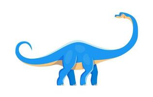 Cartoon Datousaurus dinosaur character, cute dino vector