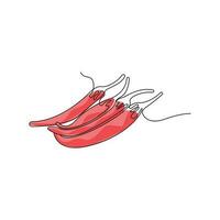 Chili Logo, Hot Spicy Chili Vector, Farm Garden Design, Symbol Template Simple Illustration vector