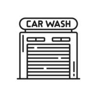 Car wash service, automatic washing garage station vector