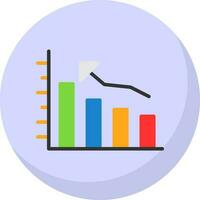 Bar graph Vector Icon Design