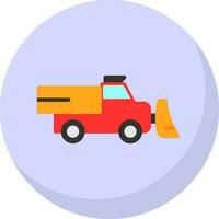 Snowplow Vector Icon Design