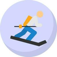 Skiing Vector Icon Design