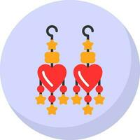 Earrings Vector Icon Design