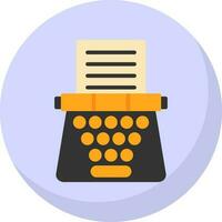 Typewriter Vector Icon Design