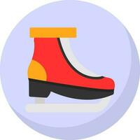 diseño de icono de vector de patinaje sobre hielo