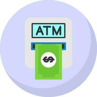 Atm machine Vector Icon Design