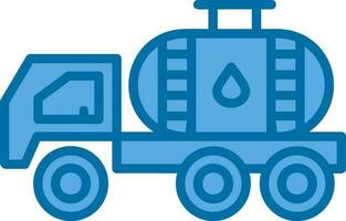 Oil tanker Vector Icon Design