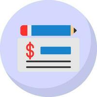 Cheque Vector Icon Design