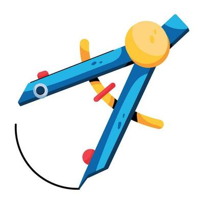 Trendy Math Compass