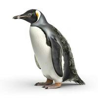 Penguin isolated on white background, generate ai photo