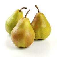 pears isolated on white background, generate ai photo