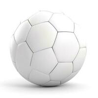Soccer ball isolated on white background, generate ai photo