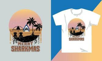 Fishing T Shirt Designs Shark Attack Shirt vector