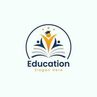 Education abstract logo concept vector template design