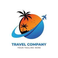 Travel logo design template for Travel company vector