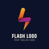 flash web logo vector modelo diseño.