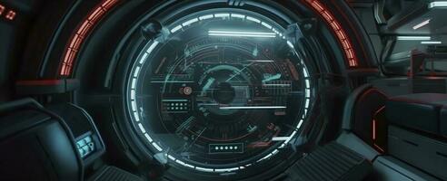 super powerfull spaceship engine for time travel, generate ai photo
